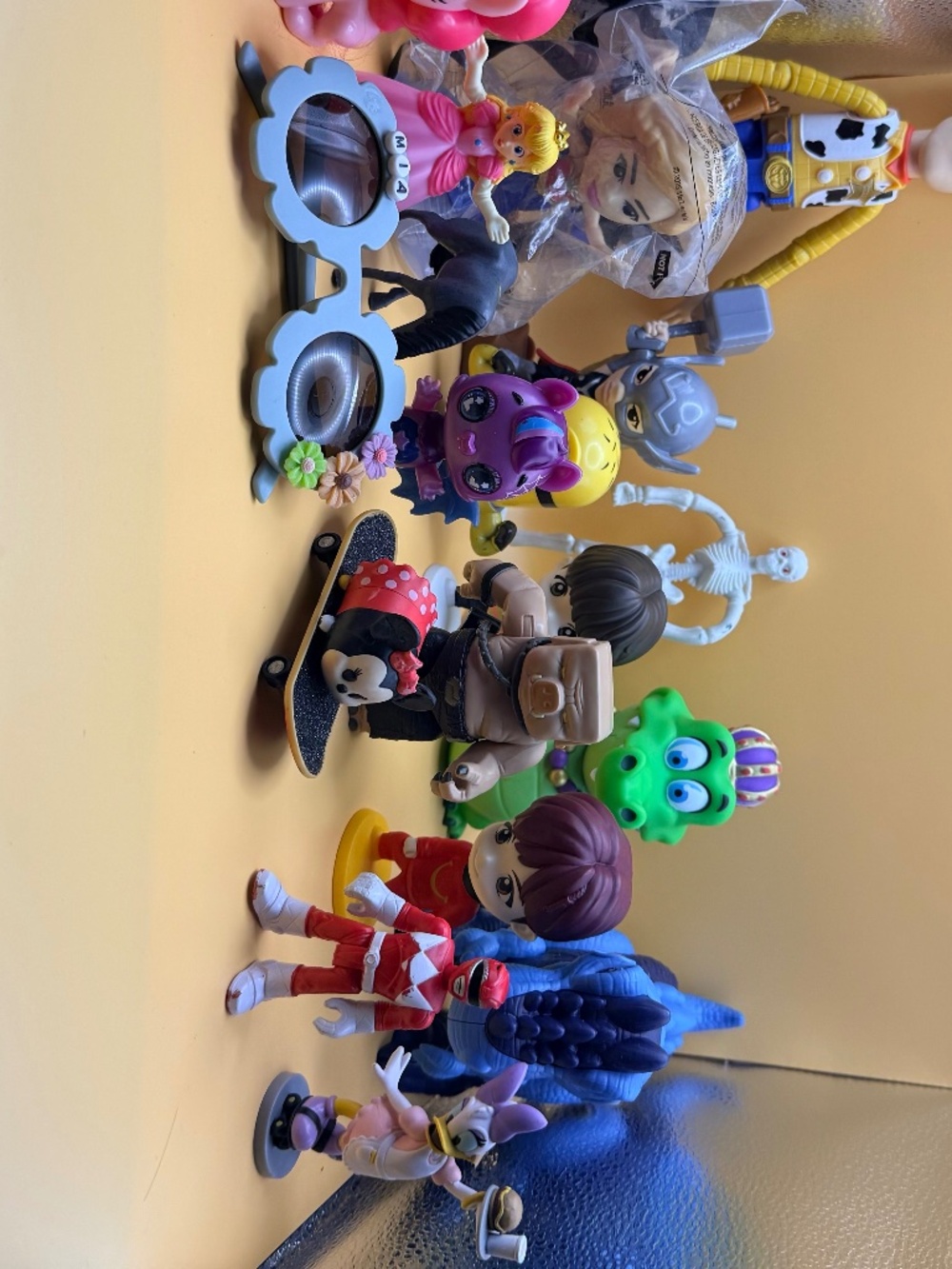 Mixed Character Toy Figure Lot Disney Marvel Minion Minecraft & More – 18 Pieces
